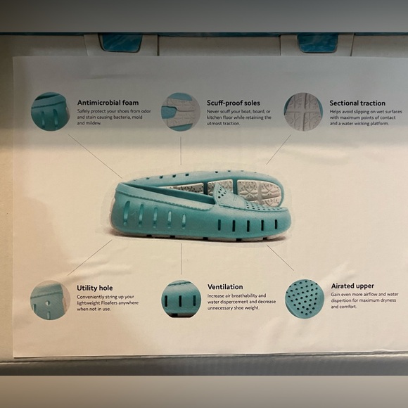 Floafers Posh Driver loafers in the Navy Anchor pattern - Picture 8 of 9